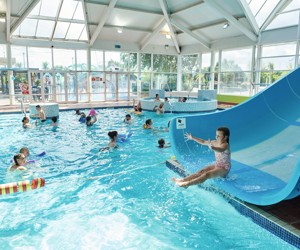 Indoor heated pool at Cala Gran