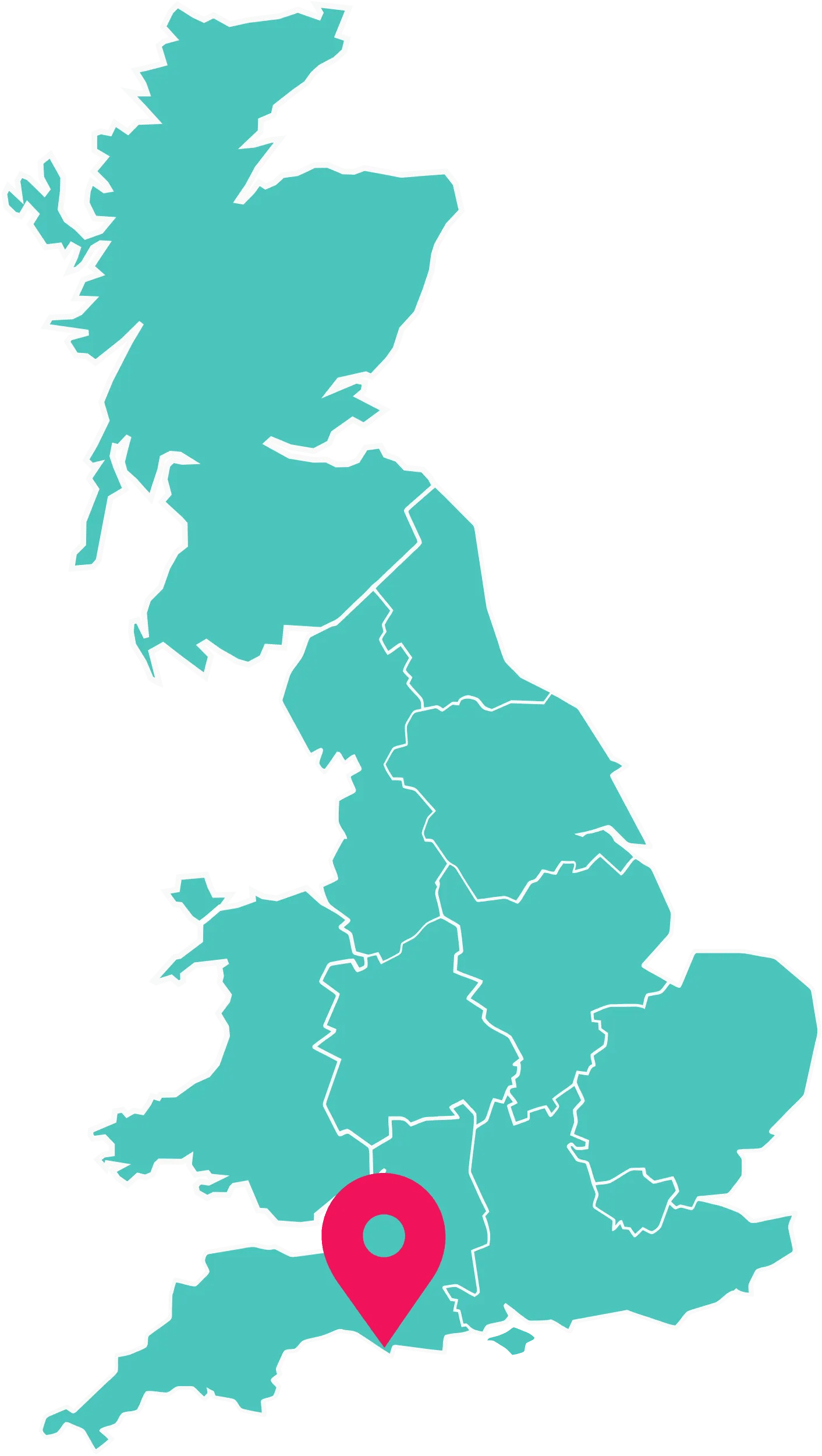 UK map highlighting Static Caravans for sale at Littlesea