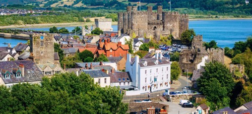 Conwy town and castle