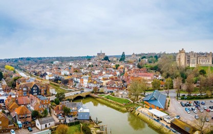 The pretty town of Arundel, Sussex