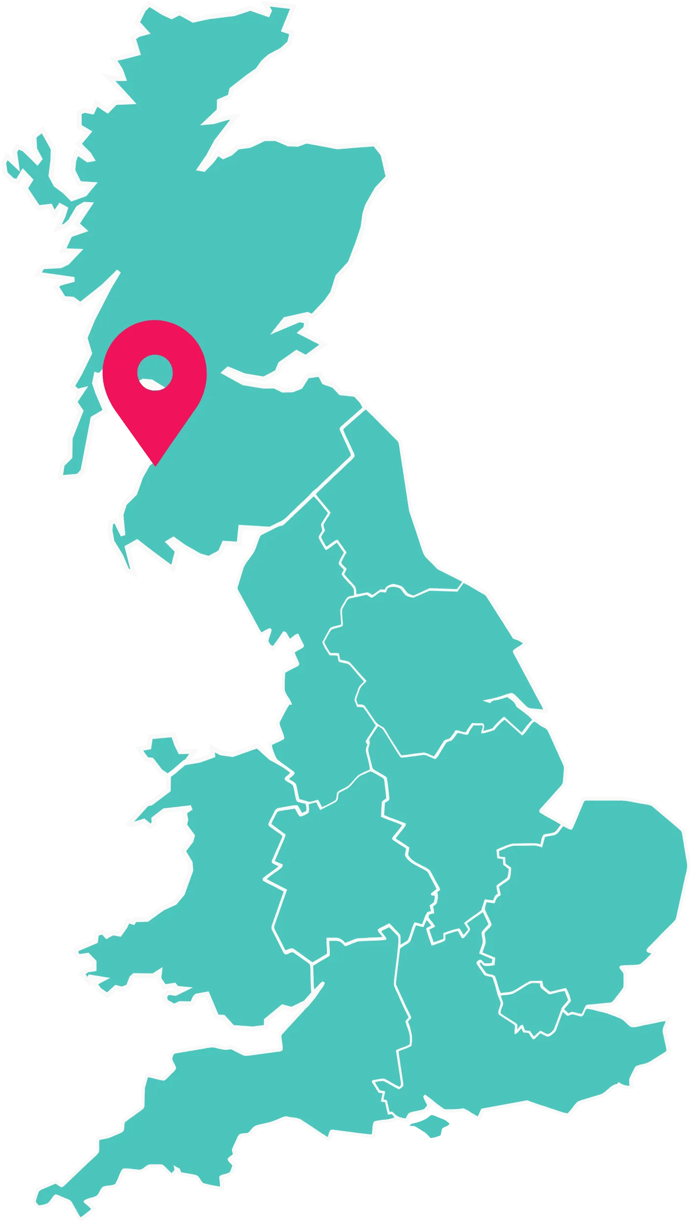 UK map highlighting Static Caravans for sale at Craig Tara