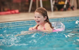Indoor and outdoor pool at Wild Duck