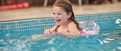 Indoor and outdoor pool at Wild Duck