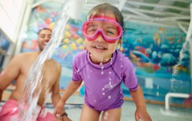 Child  enjoying swimming at Haven