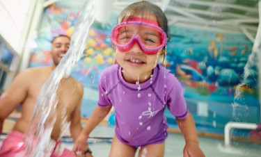 Child  enjoying swimming at Haven