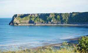 Bay views at Lydstep Beach