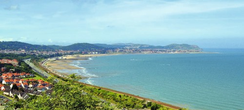 Colwyn Bay from above