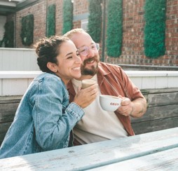 The bright and airy interior