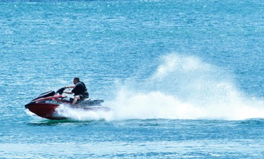 Water sports at Lydstep Beach
