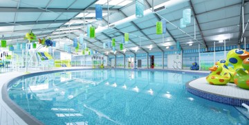 Heated indoor pool at Thornwick Bay