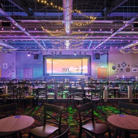 Prime view of the stage from inside the incredible Marina Bar & Stage entertainment venue