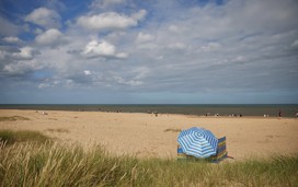 Miles of stunning golden beach at Caister-on-Sea