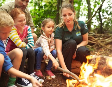 Learn essential bushcraft firelighting techniques under the guidance of our rangers.