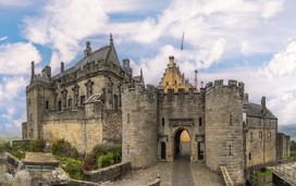 The grand entrance to Scotland's Stirling Castle
