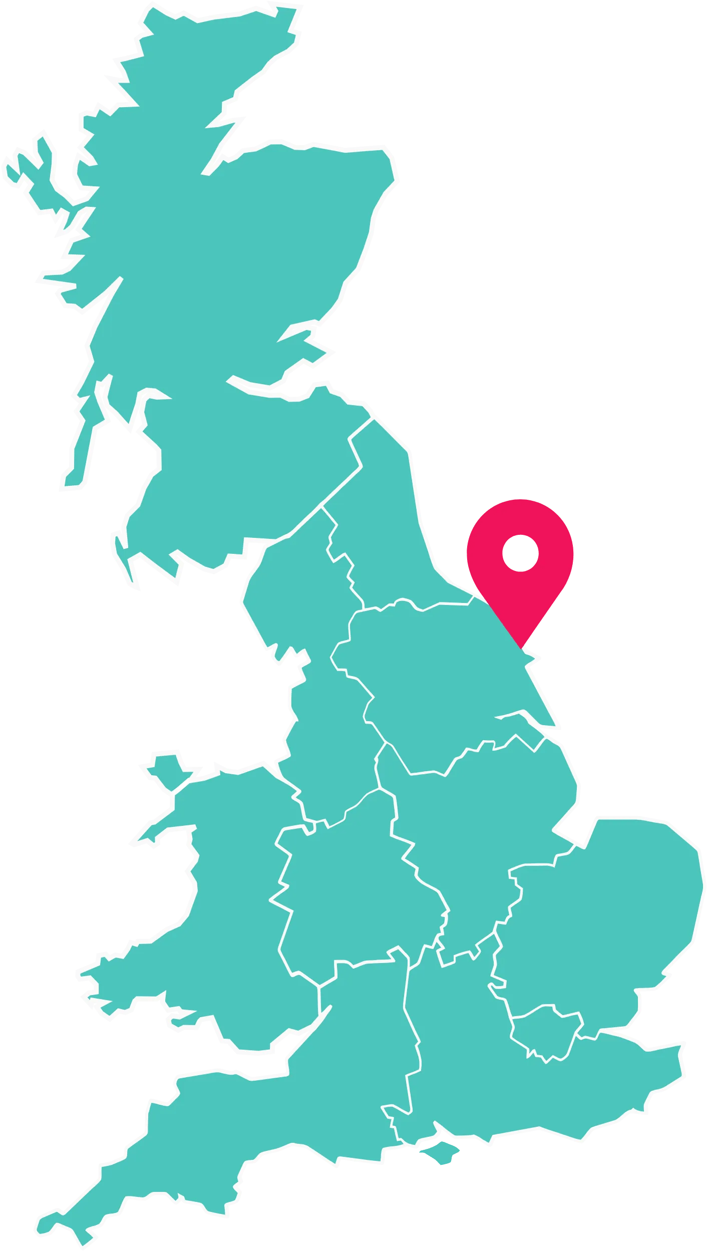 UK map highlighting Static Caravans for sale at Blue Dolphin