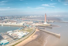 Aerial shot of Grimsby