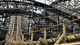 Megafobia rollercoaster at Oakwood Theme Park.