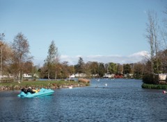 An image of one of the lakes at Haggerston Castle