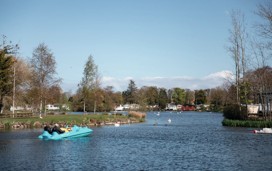 Haggerston Castle Holiday Park surrounds multiple lakes
