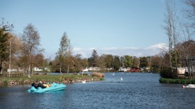 Haggerston Castle Holiday Park surrounds multiple lakes