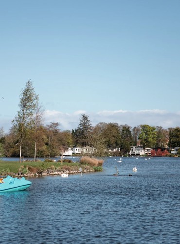 An image of one of the lakes at Haggerston Castle