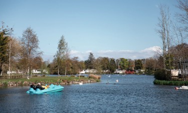 Haggerston Castle Holiday Park surrounds multiple lakes