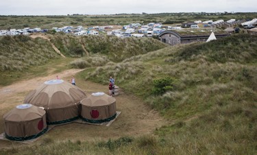 Glamping at Perran Sands