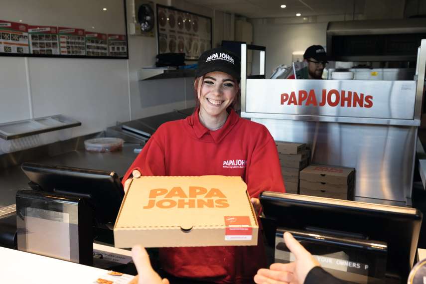 Papa Johns pizza van 
