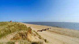 Four miles from a sandy beach