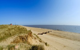 Four miles from a sandy beach