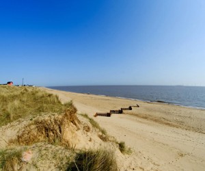 Four miles from a sandy beach