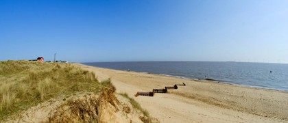 Four miles from a sandy beach