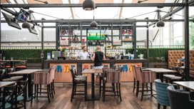 Historic Tower bar at Haggerston Castle