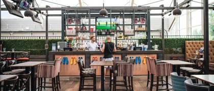 Historic Tower bar at Haggerston Castle