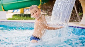 Fun in swimming pool