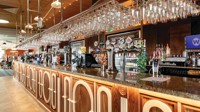 The bar inside The London Stone J D Wetherspoon pub at Kent Coast Holiday Park.