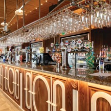 The bar inside The London Stone J D Wetherspoon pub at Kent Coast Holiday Park.