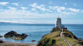 Tŵr Mawr Lighthouse on the island of Anglesey