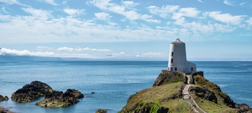 Tŵr Mawr Lighthouse on the island of Anglesey