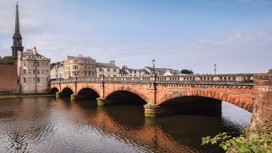 A lovely view of the River Ayr in Scotland