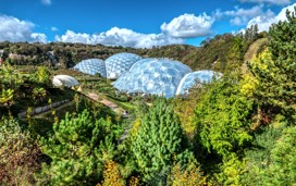 The Eden Project Biomes, Cornwall, UK