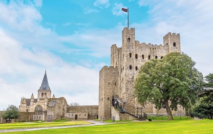 The stunning Rochester Castle