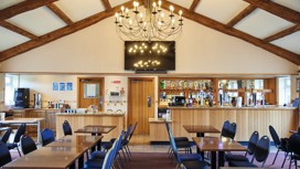 The Clubhouse at the 18-hole golf course at Far Grange