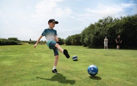 Footgolf at Orchards Holiday Village.