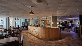 The bar area at The Saxon