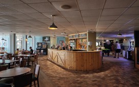 The bar area at The Saxon