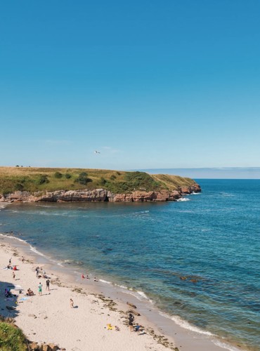 One of the two beaches accessed from Berwick Holiday Centre.