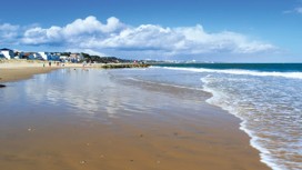 Close to Sandbanks beach at Rockley Park