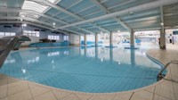 Water play area in the indoor pool
