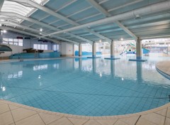 Water play area in the indoor pool